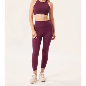 Girlfriend collective high rise compressive leggings plum